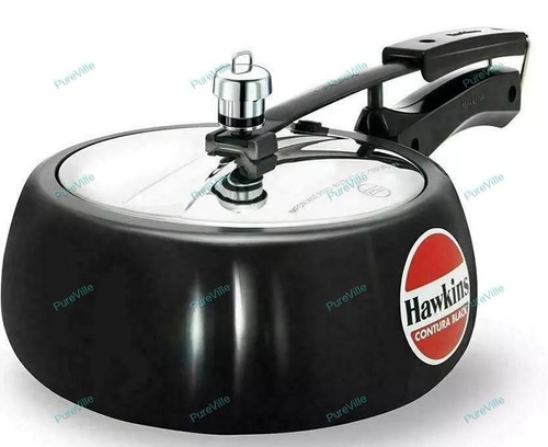 New Hawkins Contura Black Inner Lid Aluminium Pressure Cooker - Picture 20 of 44