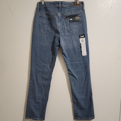 Women's Lee Jeans Straight Midrise Friction Resistant Size 8 Medium - Picture 2 of 15