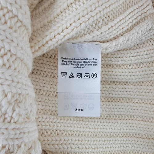 Eddie Bauer Sweater Womens 2XL Ivory NEW Cable Knit Cotton Fisherman Vtg 90s - Picture 5 of 8