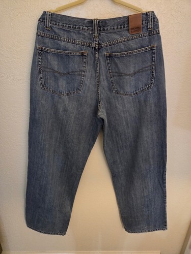 Jeans Vintage Anchor Blu Oltre Baggy Uomo 34x34 Skate Y2K Streetwear - Foto 2 di 14