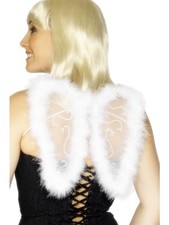 Smiffys Mini Glitter Wings, White