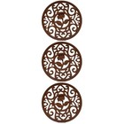  3 pcs Silicone Placemat Anti-scalding Mat Heat Insulation Pad Non-slip