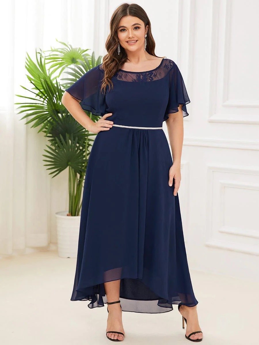 Ever Pretty Boat Neck Dress Size 18 Navy