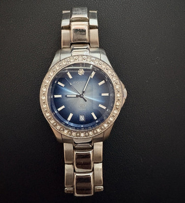 Fossil Twist Men s Auto Mechanical Watch, Blue Dial, Date, Steel, 50m