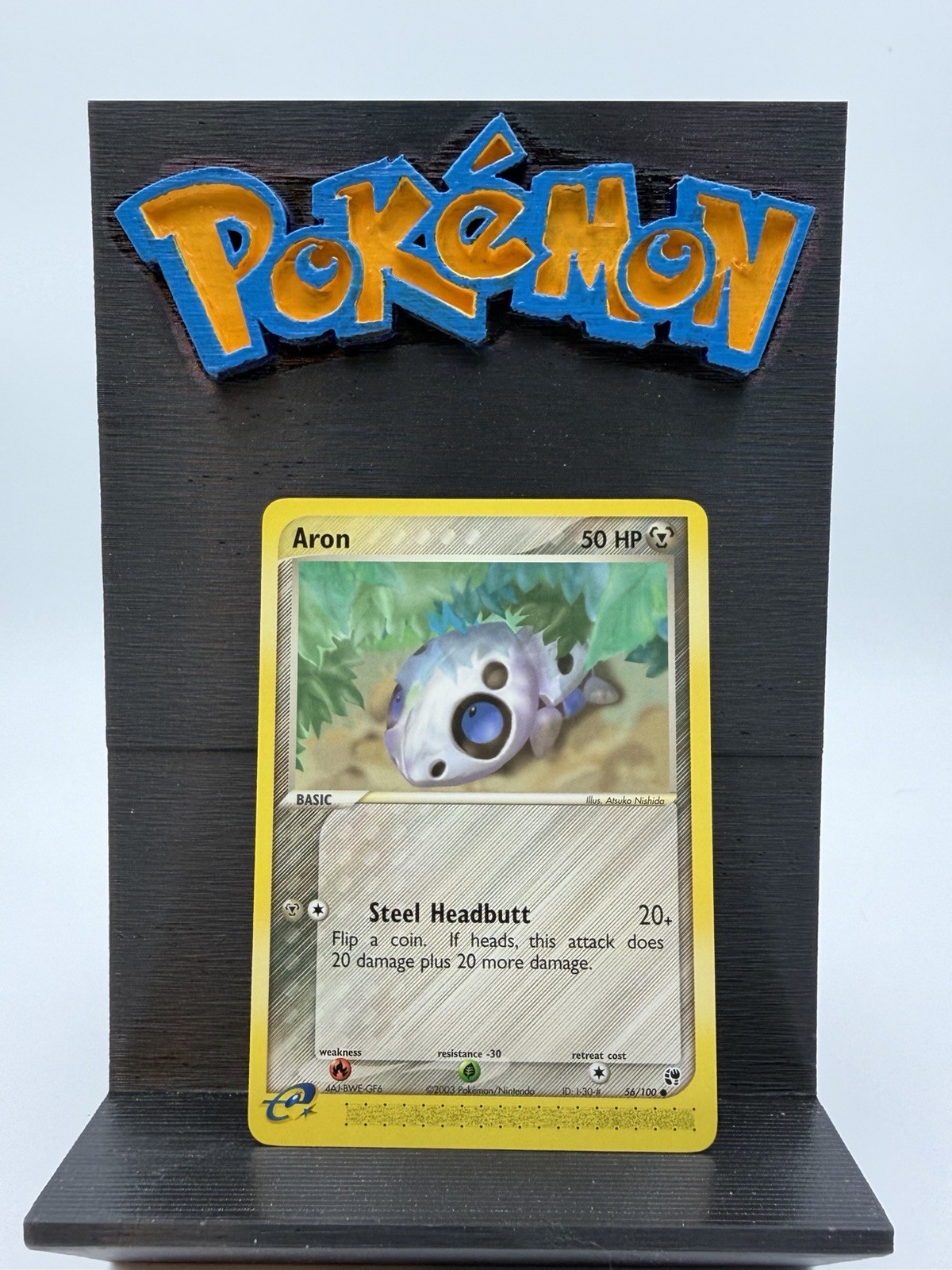 Aron 56/100 Common Sandstorm Pokemon Near Mint