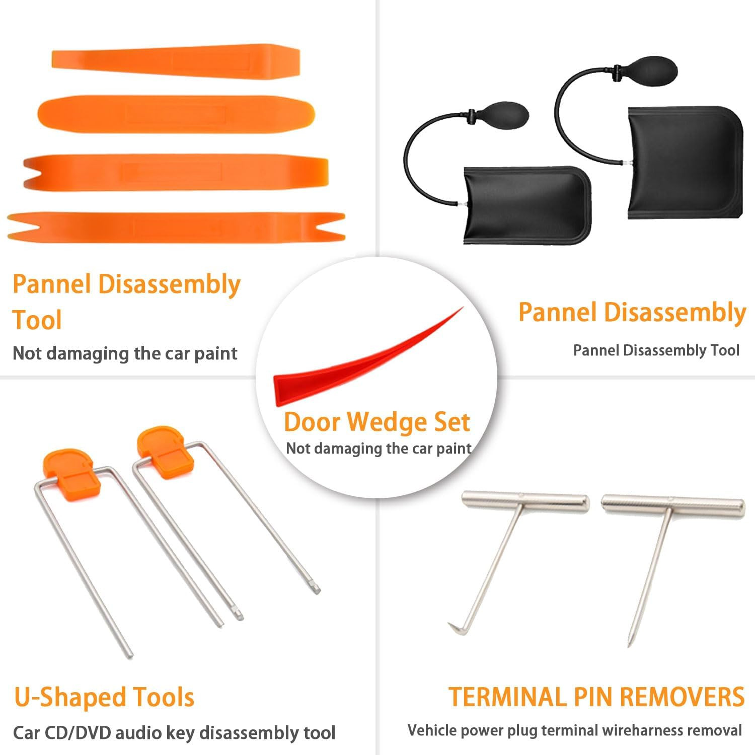 27PCS Car Tool Kit Set, Stainless Steel Essential Automotive Tools Sets with Car thumbnail 2