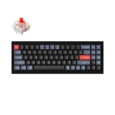 CARBON BLACK B - KEYCHRON Q7 QMK MECHANICAL GATERON G PRO RED SWITCHES