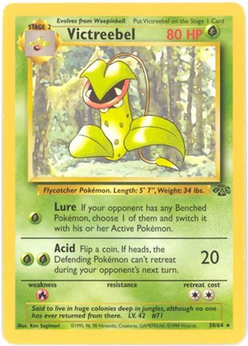 Pokemon Card - Jungle 30/64 - VICTREEBEL (rare) *NM/Played*