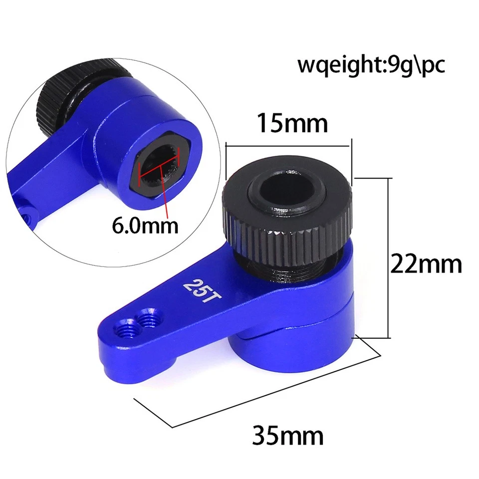 Aluminum Servo Saver Unloading Servo Arm 25T For Axial 1/10 RBX10/LOSI 1/8 LMT - Image 3 of 4