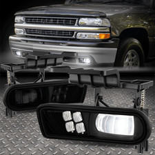 For 99-02 Chevy Silverado Suburban Tahoe Smoked Lens Led Projector Fog Lights