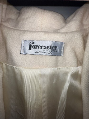 Vintage Forecaster Of Boston Wool Blend Coat Womens L 14/16 Long Open USA Union - Picture 4 of 24