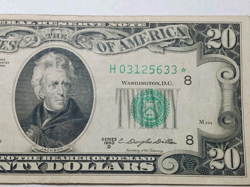 Federal Reserve Star Note - 1950 D  $20.00 Note - ST. Louis - Picture 4 of 6