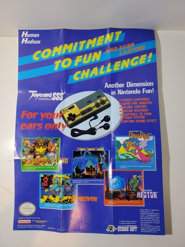 Lot Of (5) Vintage Nintendo NES Posters 15.5" x 11.5" Nintendo Hudson Soft Kembo - Picture 4 of 6