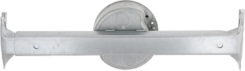 Hubbell Raco 926 4 in. Round Kwik-Brace Ceiling Fan-Rated 4 in., Gray - Picture 4 of 5