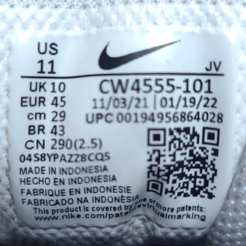 Nike Air Max SC Sneakers Uomo 11 Bianco Gioco Royal Wolf Blu Grigio Scarpe Casual Ottime Condizioni - Foto 9 di 15
