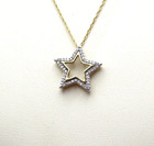Kay Jewelers 10K Yellow Gold 40 Diamond Star Pendant Necklace in Box 18" [N132] — photo 2