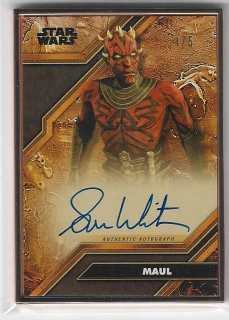 Sam Witwer Maul 2026 Topps Star Wars Smuggler's Outpost Cortosis Red Auto /5