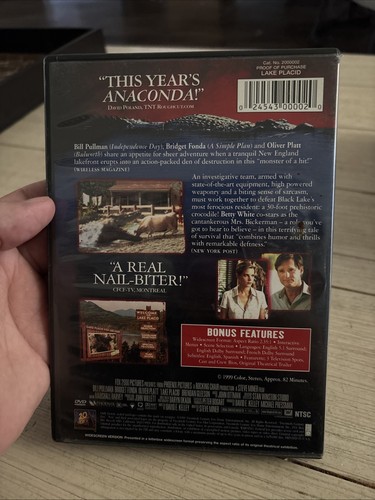 Lake Placid (DVD, 1999, WS) Bill Pullman, Bridget Fonda +INSERT LIKE NEW - Picture 2 of 7