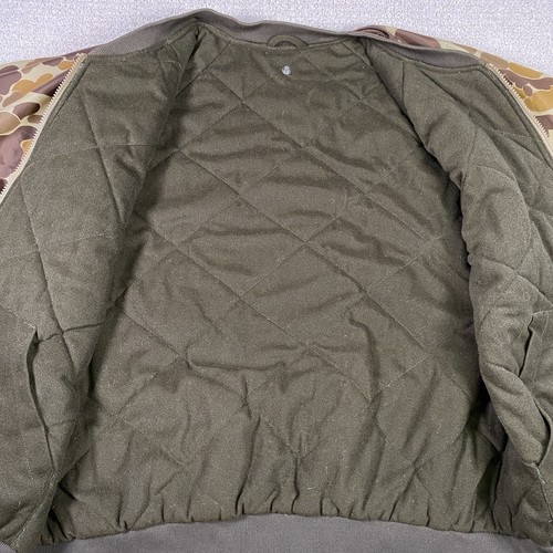 Vintage Gamehide Men's Large Insulated Nylon Duck Hunting Zipper Jacket Camo - Picture 4 of 9