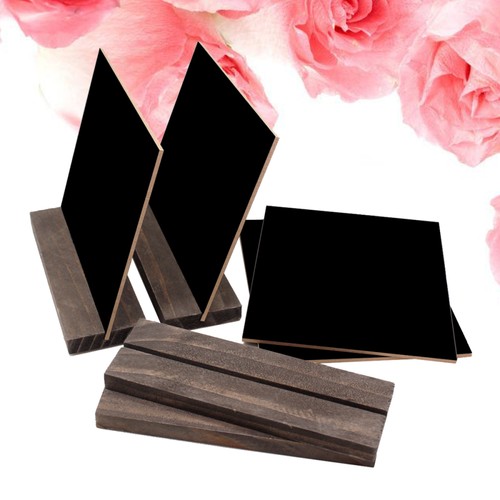Frame Black Board Rustic Desk Bulletin Writing Blackboard with Base - Picture 8 of 12