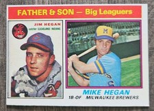 1976 Topps - Father & Son Mike Hegan, Jim Hegan #69