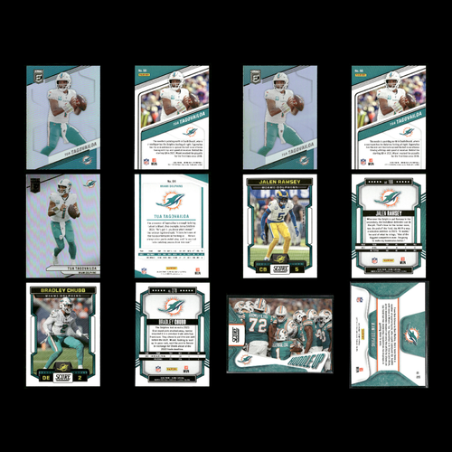 Miami Dolphins Lot 73 Football Cards Rookies, Prizms 2020-24 Panini Set NFL - Picture 8 of 15