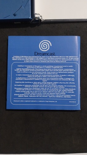 MIDWAY'S GREATEST ARCADE HITS VOL 1 SEGA DREAMCAST PAL MULTI COMPLETO COME NUOVO - Imagen 7 de 7