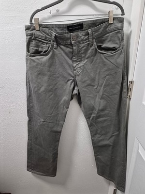 Mavi Mens Matt Slim Straight Gray Pants Size 34/30 Cotton-Blend Comfortable