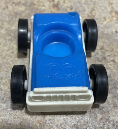 Lote de 4 Coches Fisher-Price Little People Vehículos De Colección Azul Verde Amarillo Rojo - Imagen 3 de 6