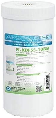 APEC WATER FI-KDF55-10BB WHOLE HOUSE 10in KDF55 GAC Carbon Heavy Metals Chlorine - Image 2 of 4