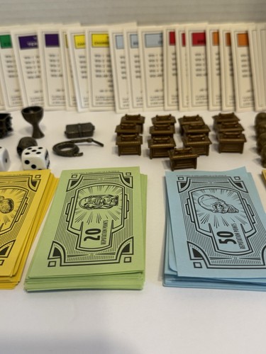 Piezas Monopoly Indiana Jones Edición Sin Caja ni Tablero Repuesto Casi Completo - Imagen 4 de 10