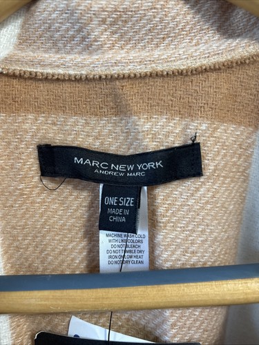 Neu mit Etikett Marc New York Herbst Farbblock Fransen Poncho Cape Damen Einheitsgröße $ 78 - Bild 6 von 11