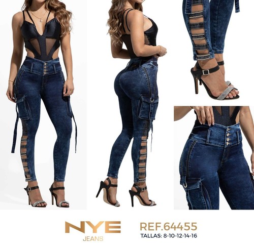 NYE JEANS COLOMBIANOS COLOMBIAN PUSH UP LEVANTA COLA BUTT LIFT SEXY GR. 3 - Bild 1 von 3