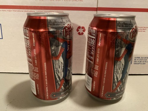 Dr. Pepper Spiderman Far From Home UNOPENED CAN 12 oz 2 Cans - Picture 7 of 8