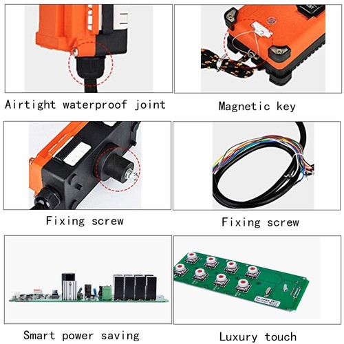 F21-E1B Hoist Crane Industrial Remote Control Wireless Transmitter Push Button S - Picture 3 of 7