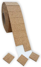 Frank Lowe Cork with Static Back Foam Pads for Glass & Windows (1/8 X 3/4 X 3/4)