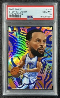 STEPHEN STEPH CURRY PSA 10 2025 26 TOPPS FINEST #H 8 HEADLINERS SSP WARRIORS