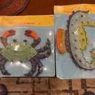 VINTAGE TROPICAL BREEZE WALL DECORATIVE PLAQUE COLORFUL  LIZARD 8 INCH NEW