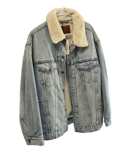Levis Gr. XS Oversized Sherpa Trucker Outdoorjacke - Bild 8 von 12