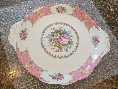 Royal Albert Lady Carlyle Round Serving Platter Plate Vtg Bone China Eng