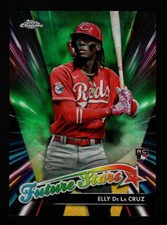 Elly De La Cruz 2024 Topps Chrome Logofractor #FSLE-1 Future Stars Green /99 RC