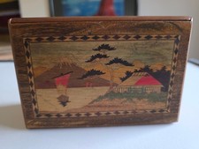 OCCUPIED JAPAN Hakone Yosegi Secret Puzzle Box... Original Owner