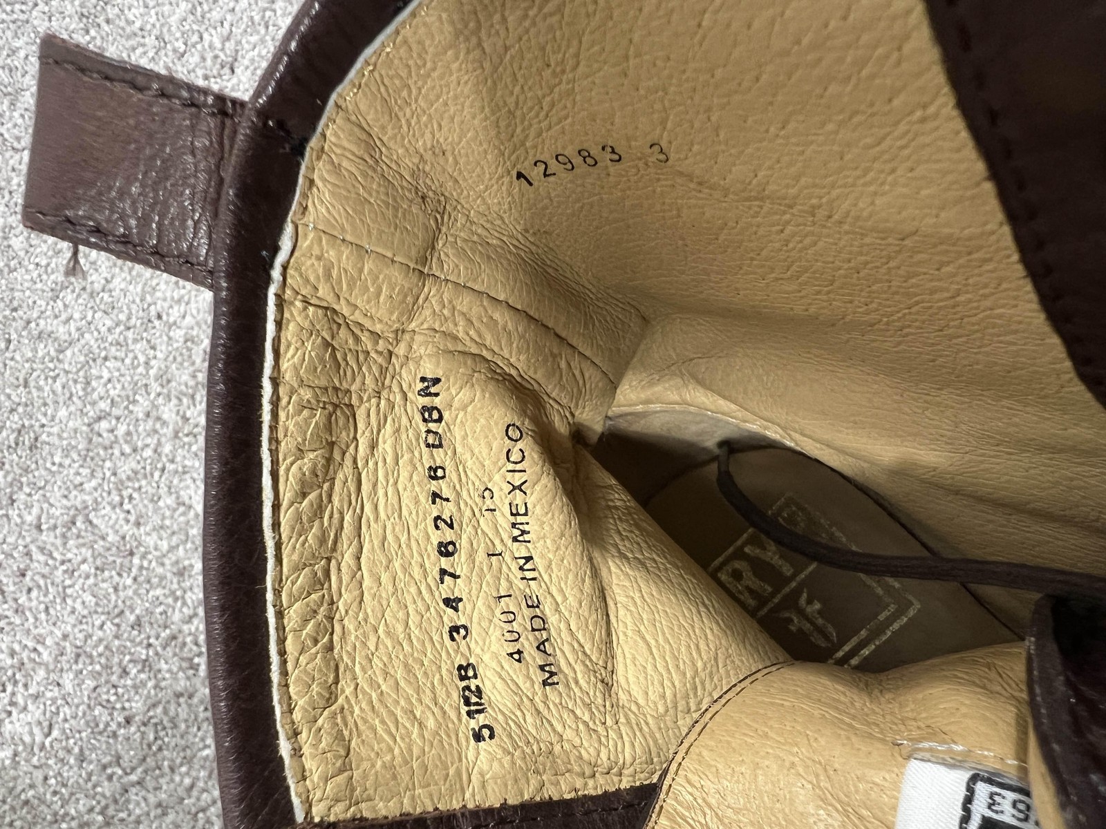 Frye Boots Womens Size 5.5 Brown Leather Lace Up Combat Ankle Boots 4001 3478276