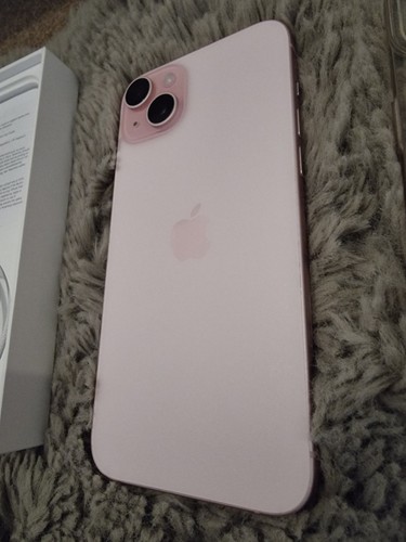 🌸 Apple iPhone 15 Plus 128GB Pink Unlocked Smartphone - 92% BH - Pristine Cd 🩷 - Afbeelding 2 van 6