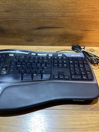Microsoft Natural Ergonomic Keyboard 4000 KU-0462 Wired USB w/ Riser Stand - Picture 4 of 6