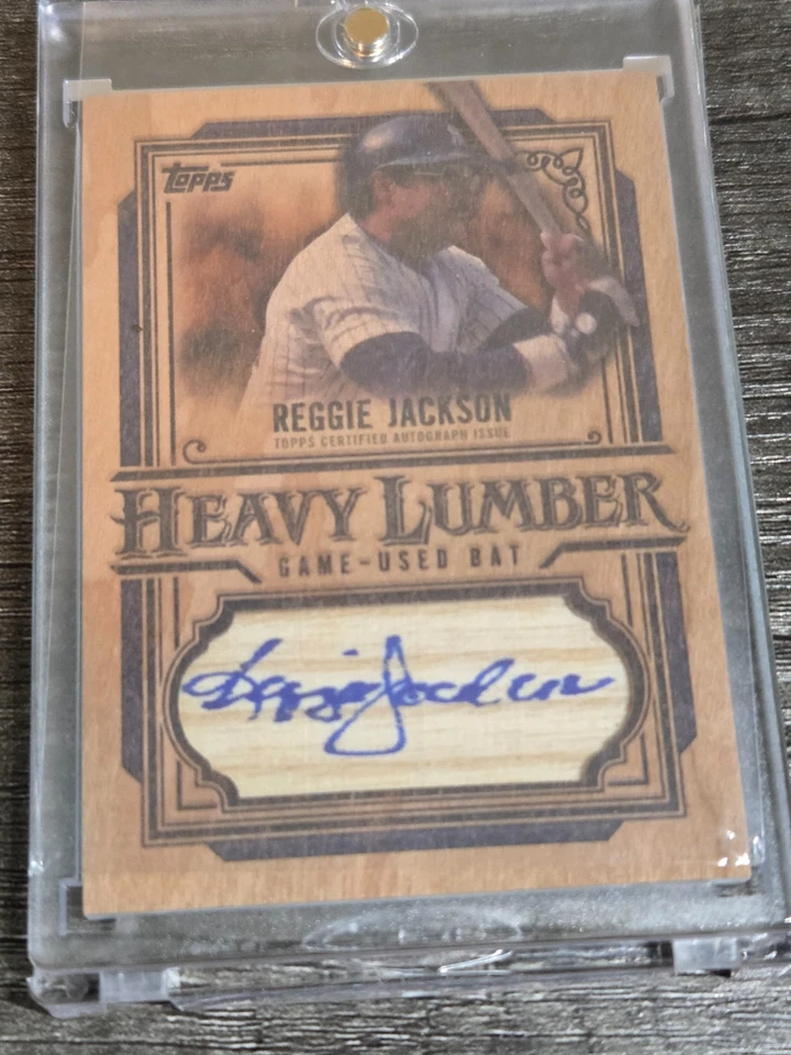2025 TOPPS SERIES 2: REGGIE JACKSON  !! HEAVY LUMBER AUTO RELIC !! #HLAR-RJ - Image 2 of 3