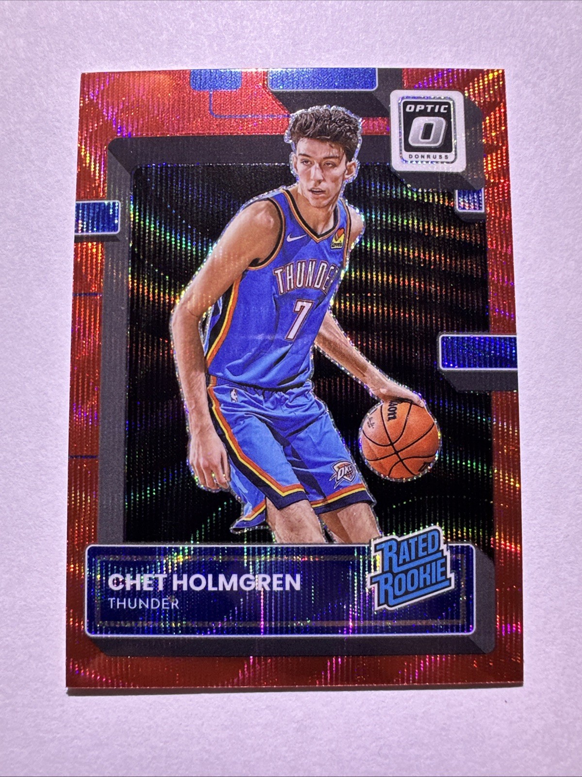 2022-23 Donruss Optic Rated Rookie Red Wave Chet Holmgren RC #208