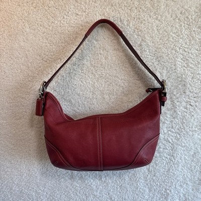 Coach Vintage Y2K Cherry Red Soho Leather Shoulder Bag G3S
