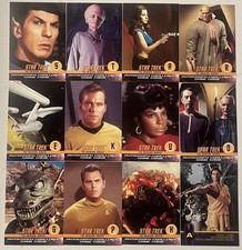 Star Trek The Original Series Season 1 Autograph Challenge Game Insert Set (11)