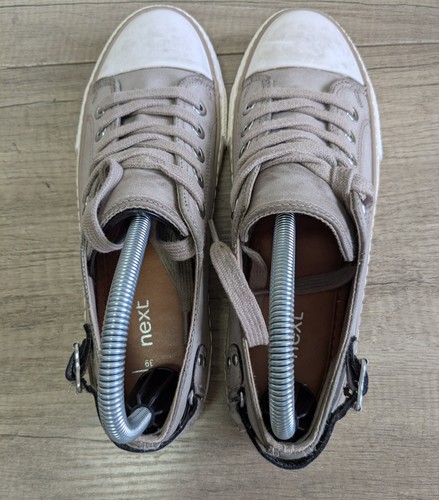Next Leather Rustic Look Converse Style Women's Summer Shoes/Trainers UK Size 6 - Picture 11 of 14